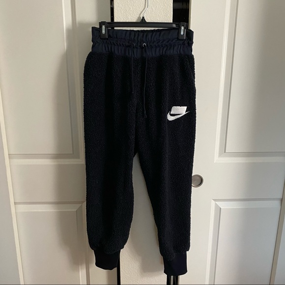 Nike Pants - Nike Navy Sherpa Sweats